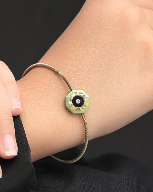 Vibes – Titanium Bracelet in Teal Blue Color