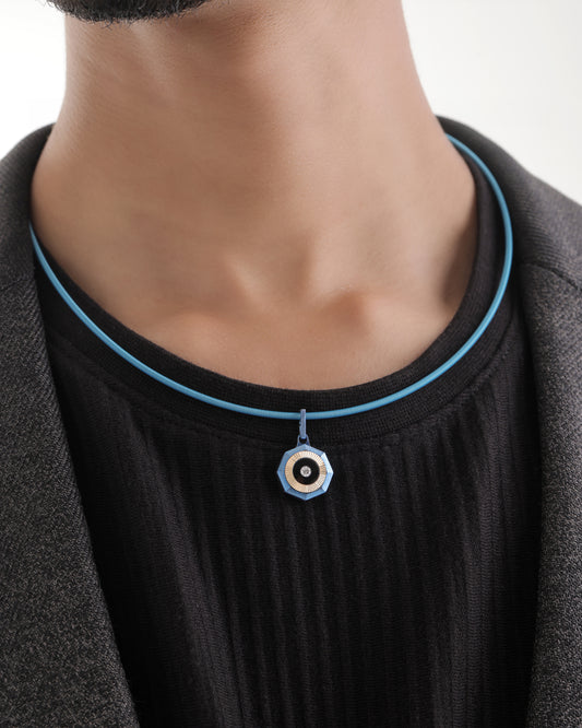 Vibes – Titanium Pendant in Cobalt Blue Color