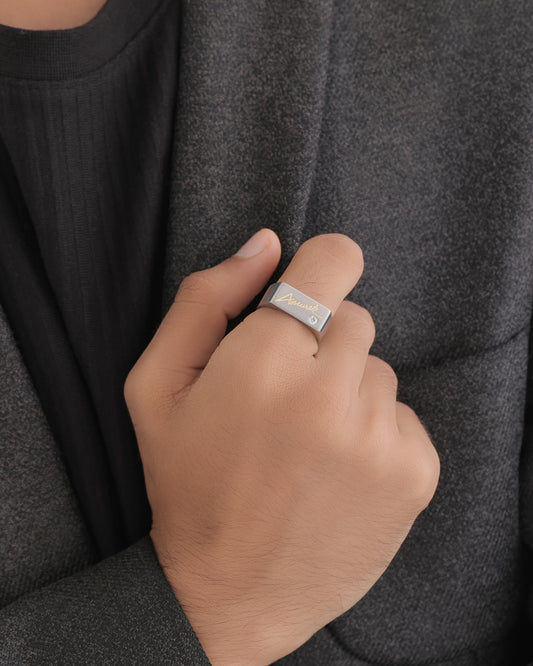 Autograph – Personalized Titanium Ring