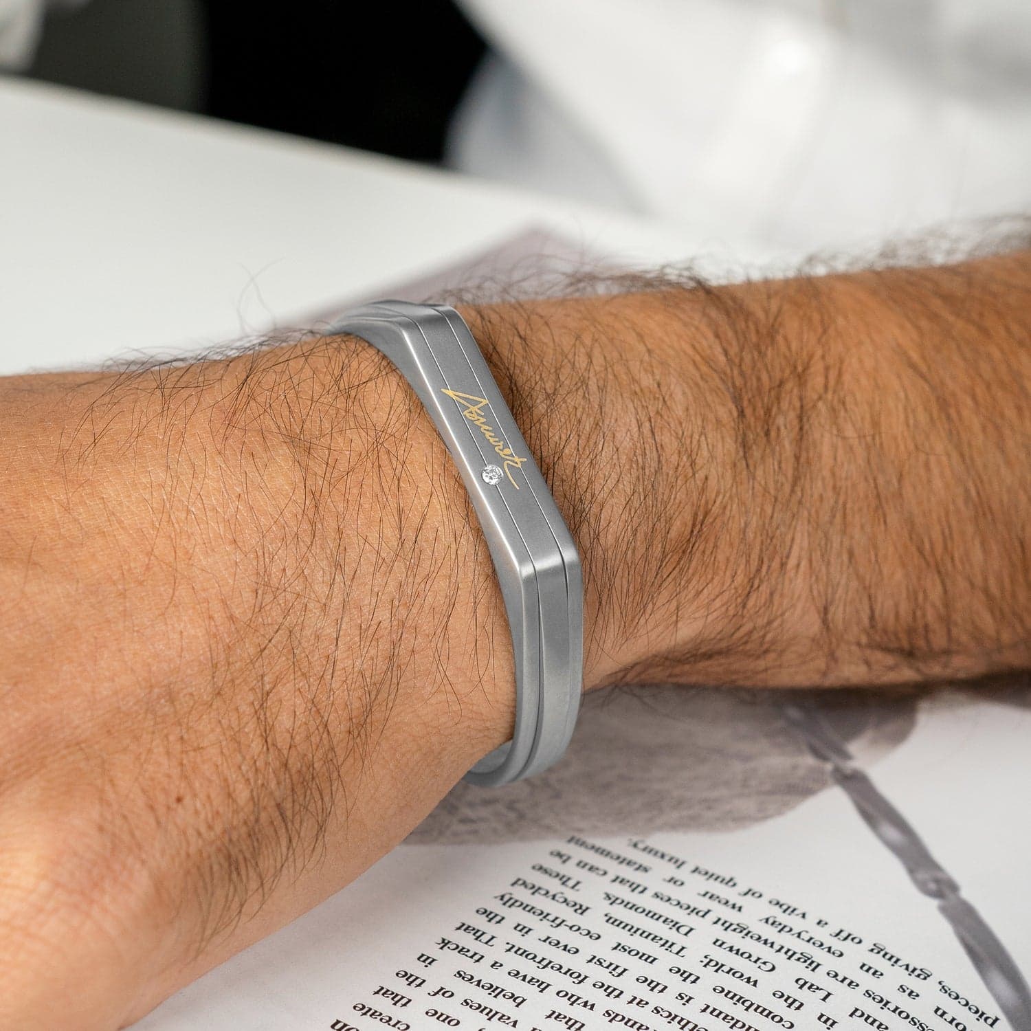 Autograph Personalized Titanium Bracelet