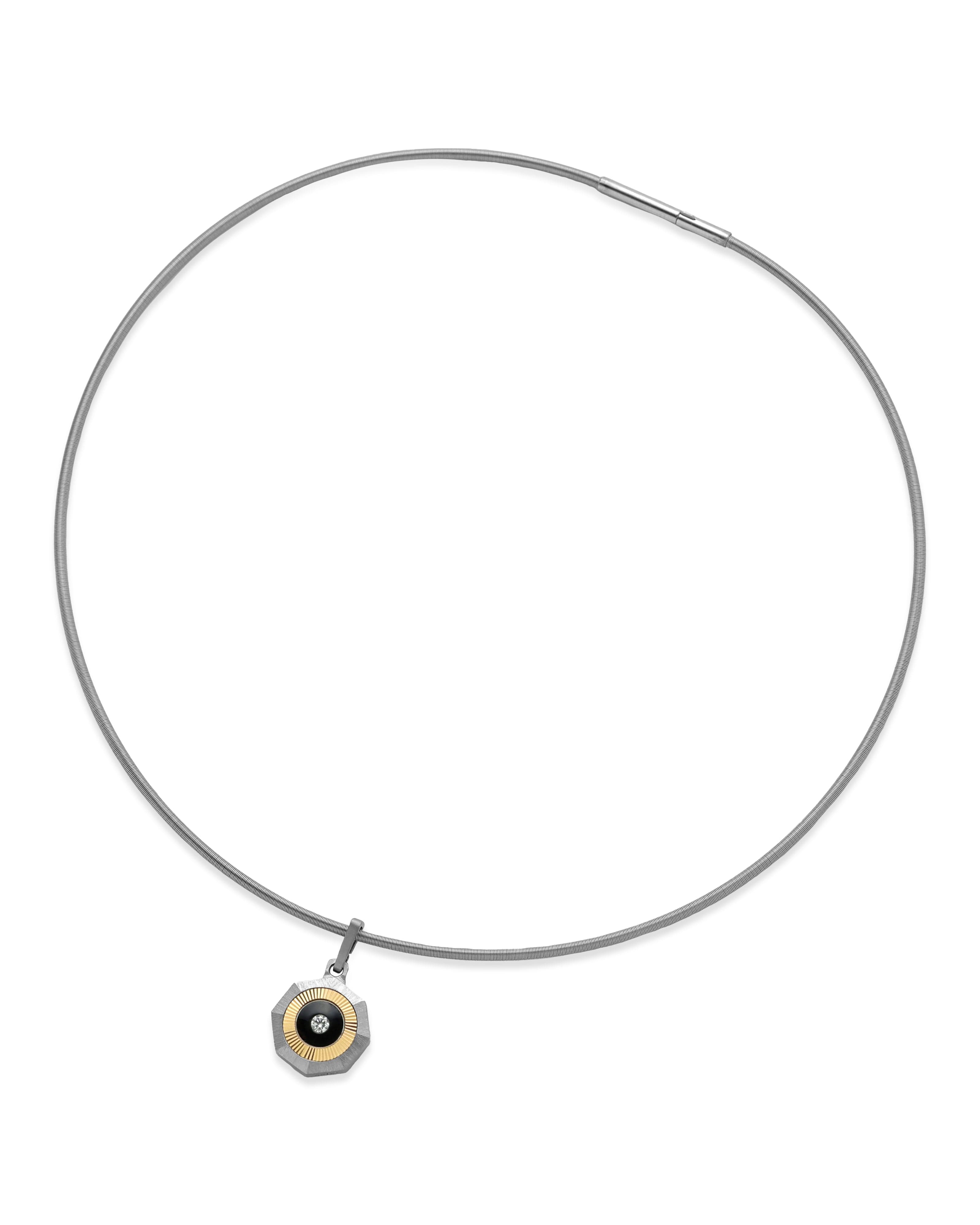Aura - Titanium Pendant for Everyday Style.
