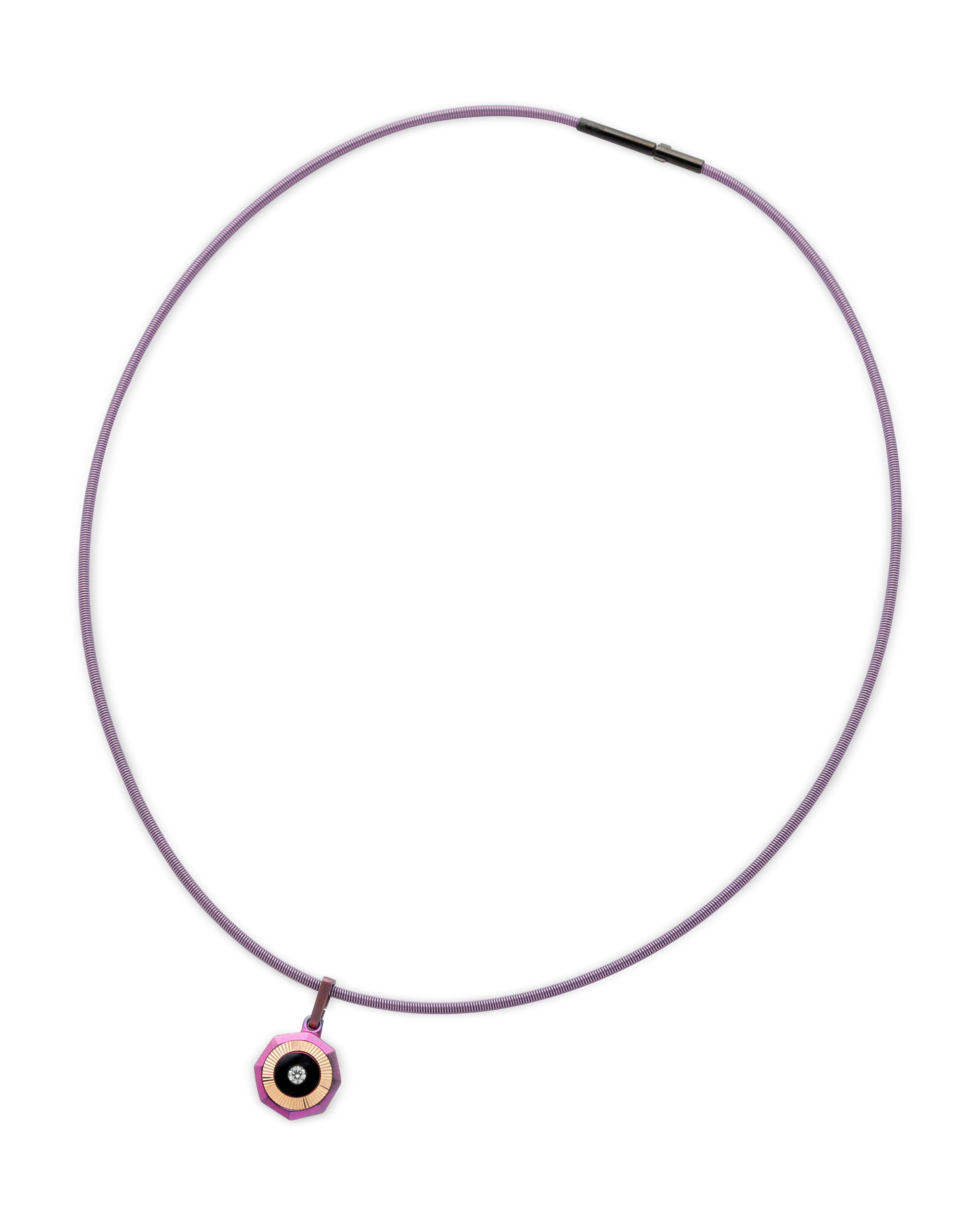 Vibes – Titanium Pendant in Pink Color.