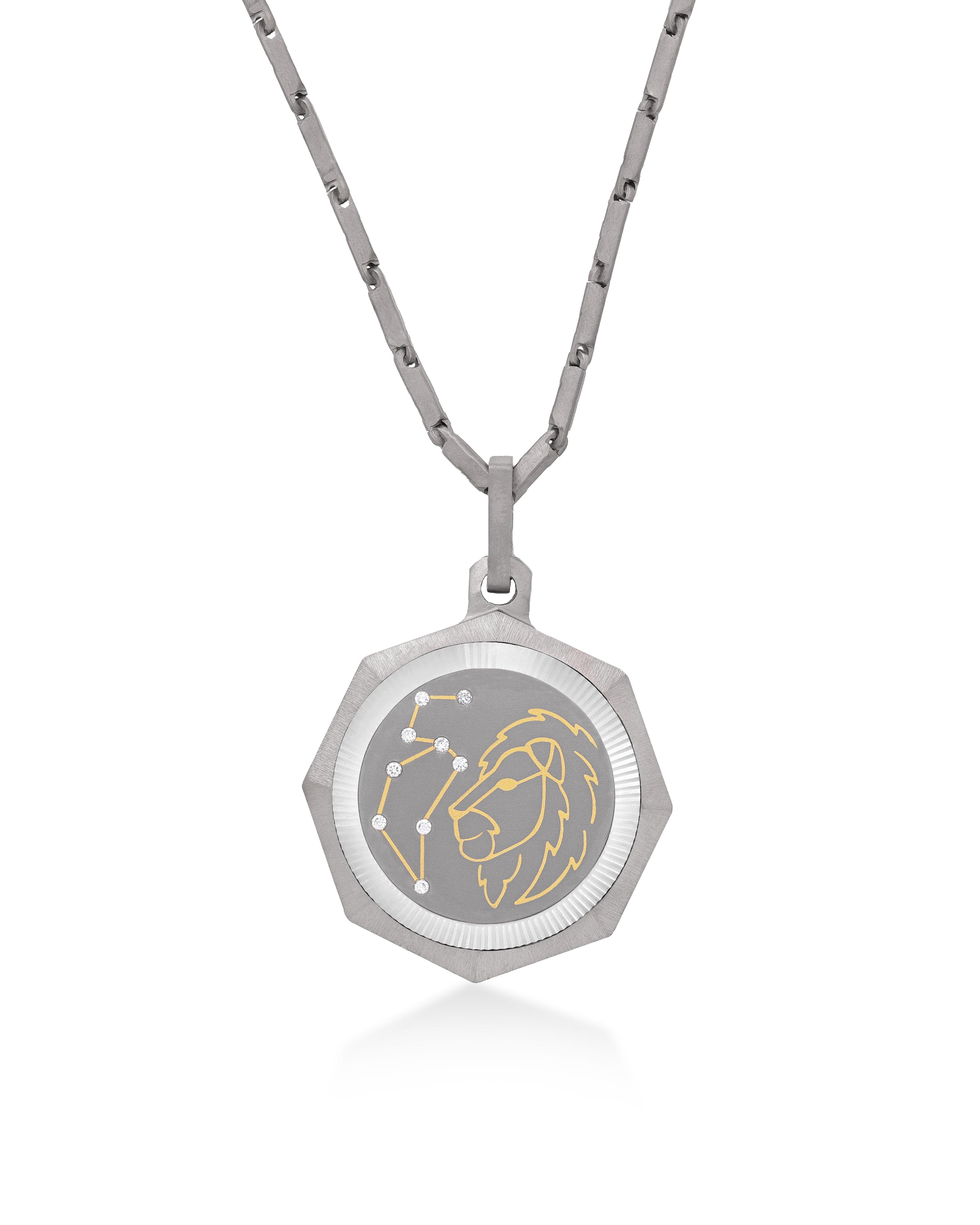 Leo – Titanium Zodiac Pendant.