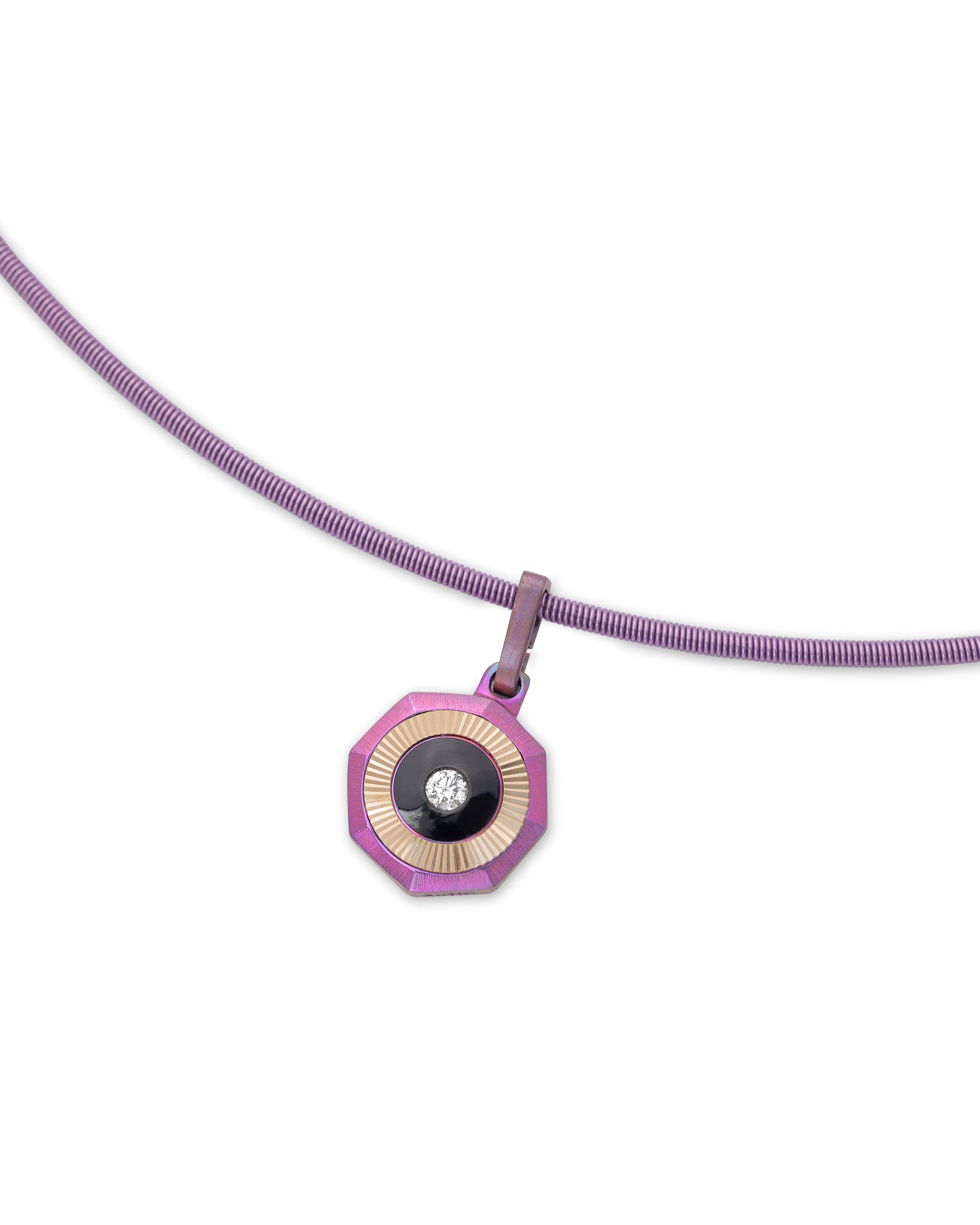 Vibes – Titanium Pendant in Pink Color.