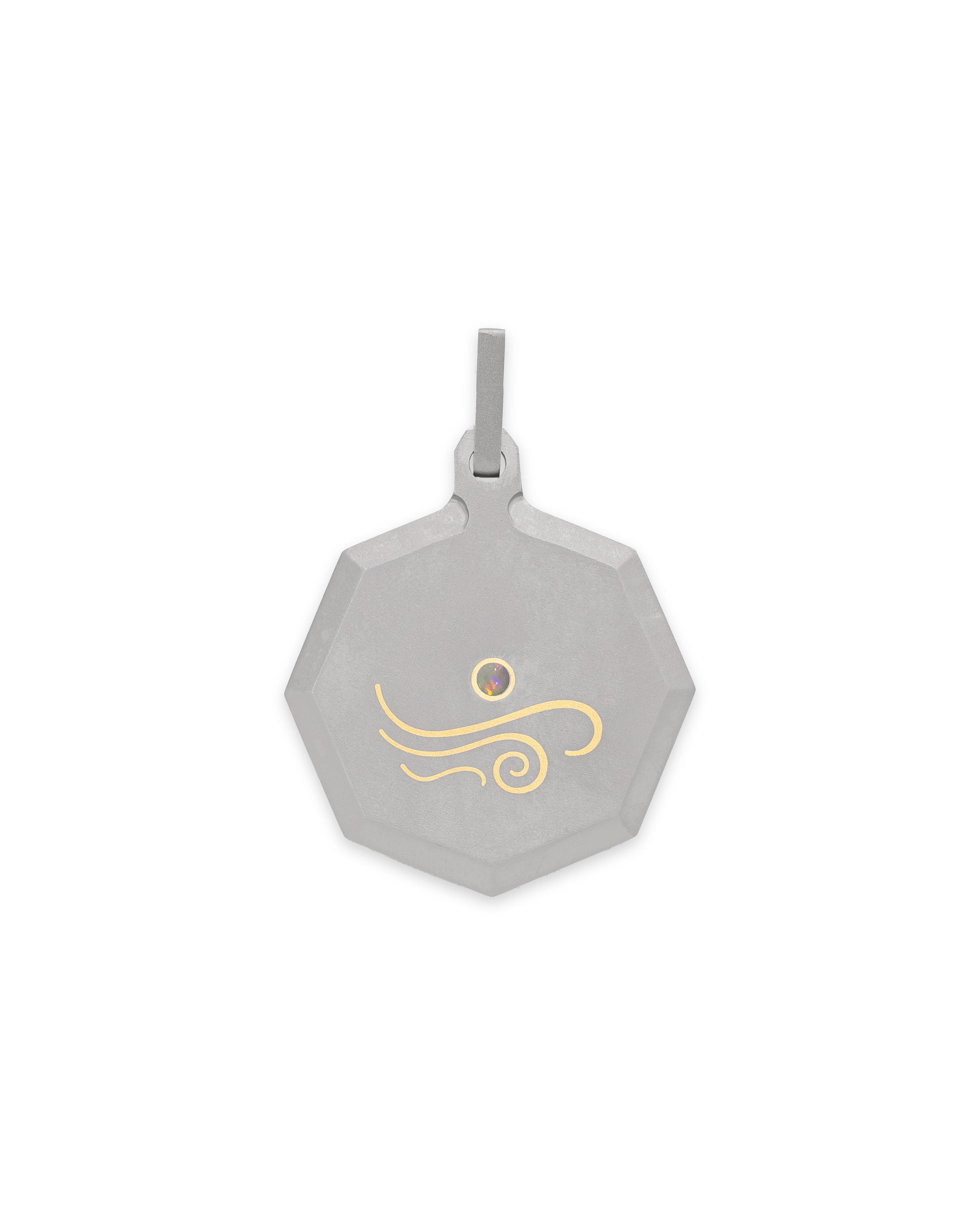 Libra – Titanium Zodiac Pendant.
