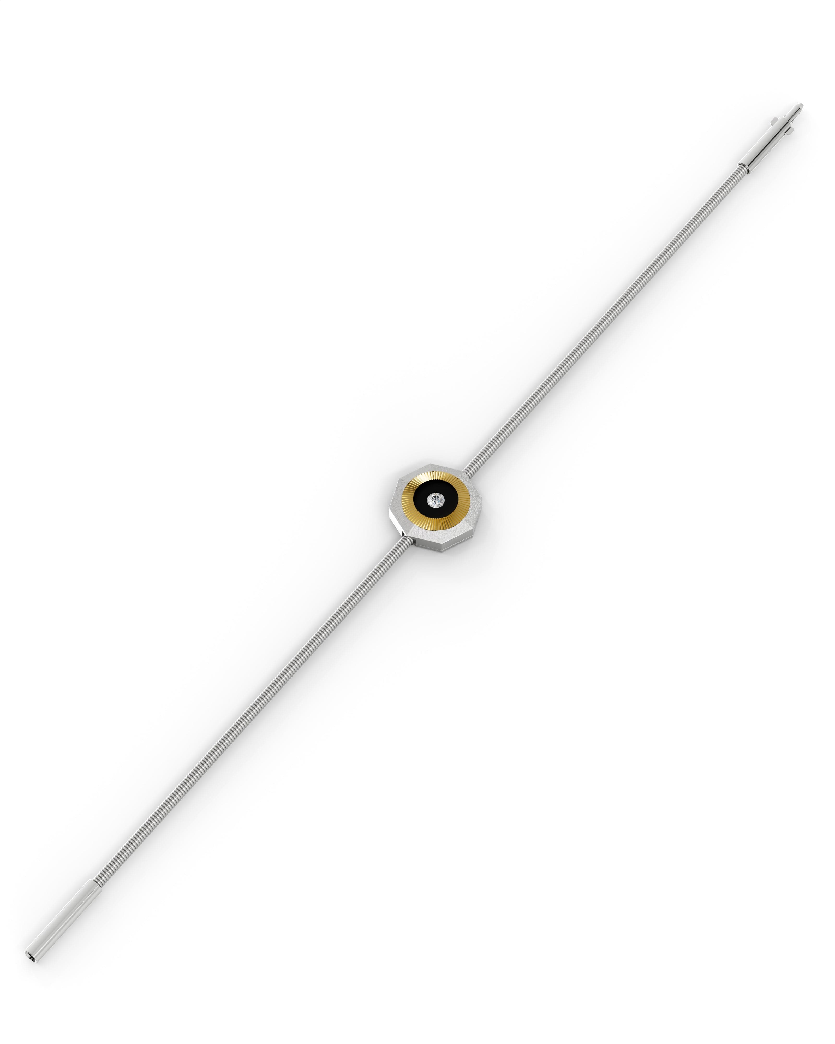 Men's Silver Titanium Bracelet with Matte  Finish
