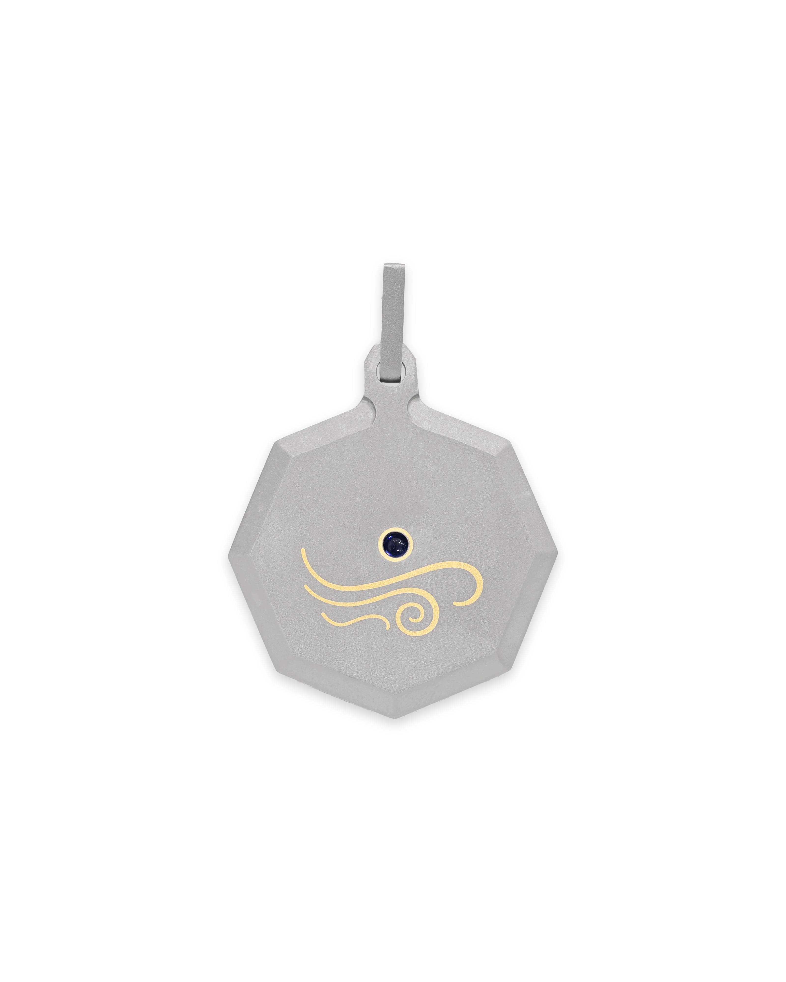 Libra – Titanium Zodiac Pendant.