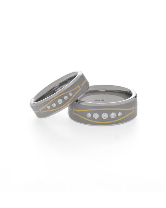 Eternity Soul Link -  Titanium Couple  Bands