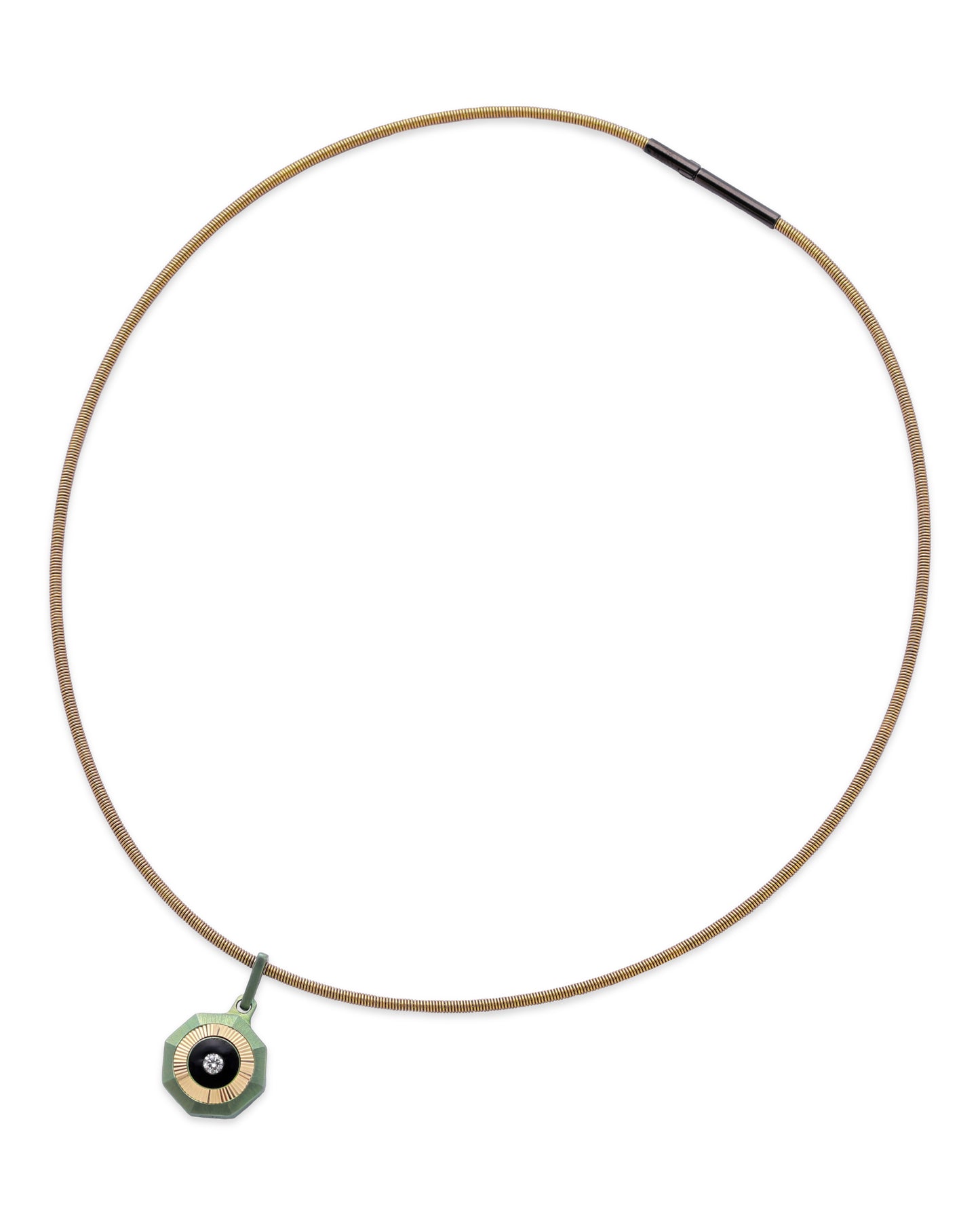 Vibes – Titanium Pendant in Teal Blue Color