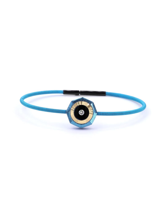 Vibes – Titanium Bracelet in Cobalt Blue Color
