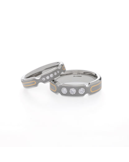 Eternity Unison -  Titanium Couple Bands