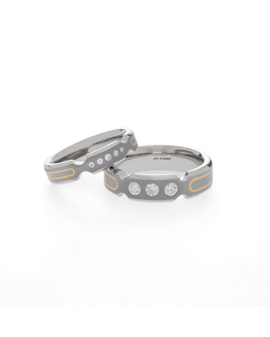 Eternity Unison -  Titanium Couple Bands