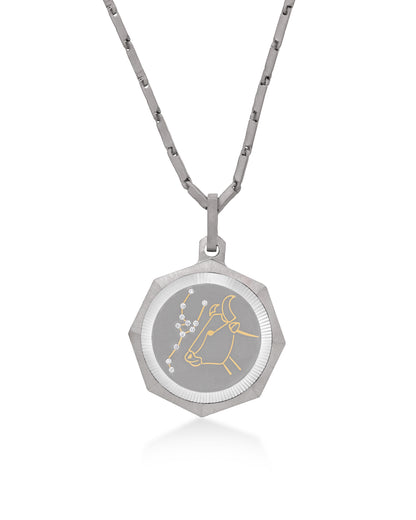Taurus – Titanium Zodiac Pendant
