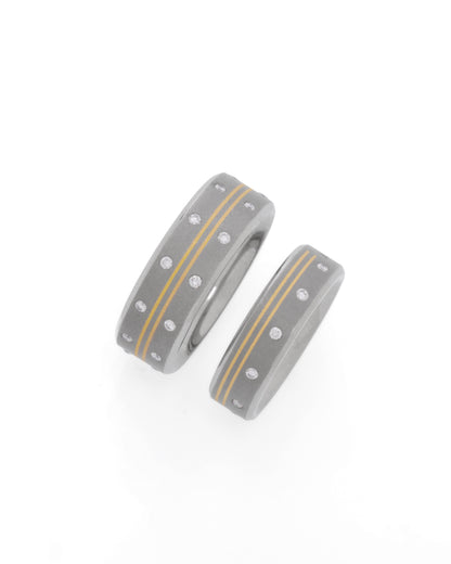 Eternity Sacred Bonds -  Titanium  Couple Bands