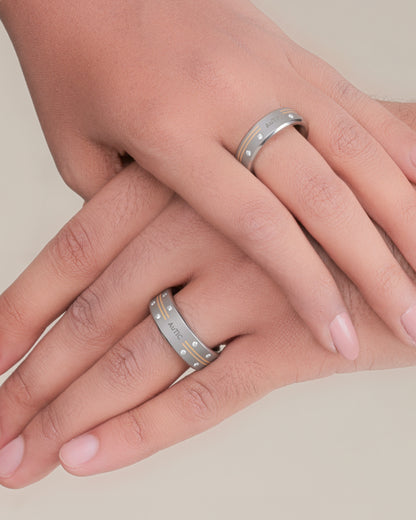 Eternity Sacred Bonds -  Titanium  Couple Bands