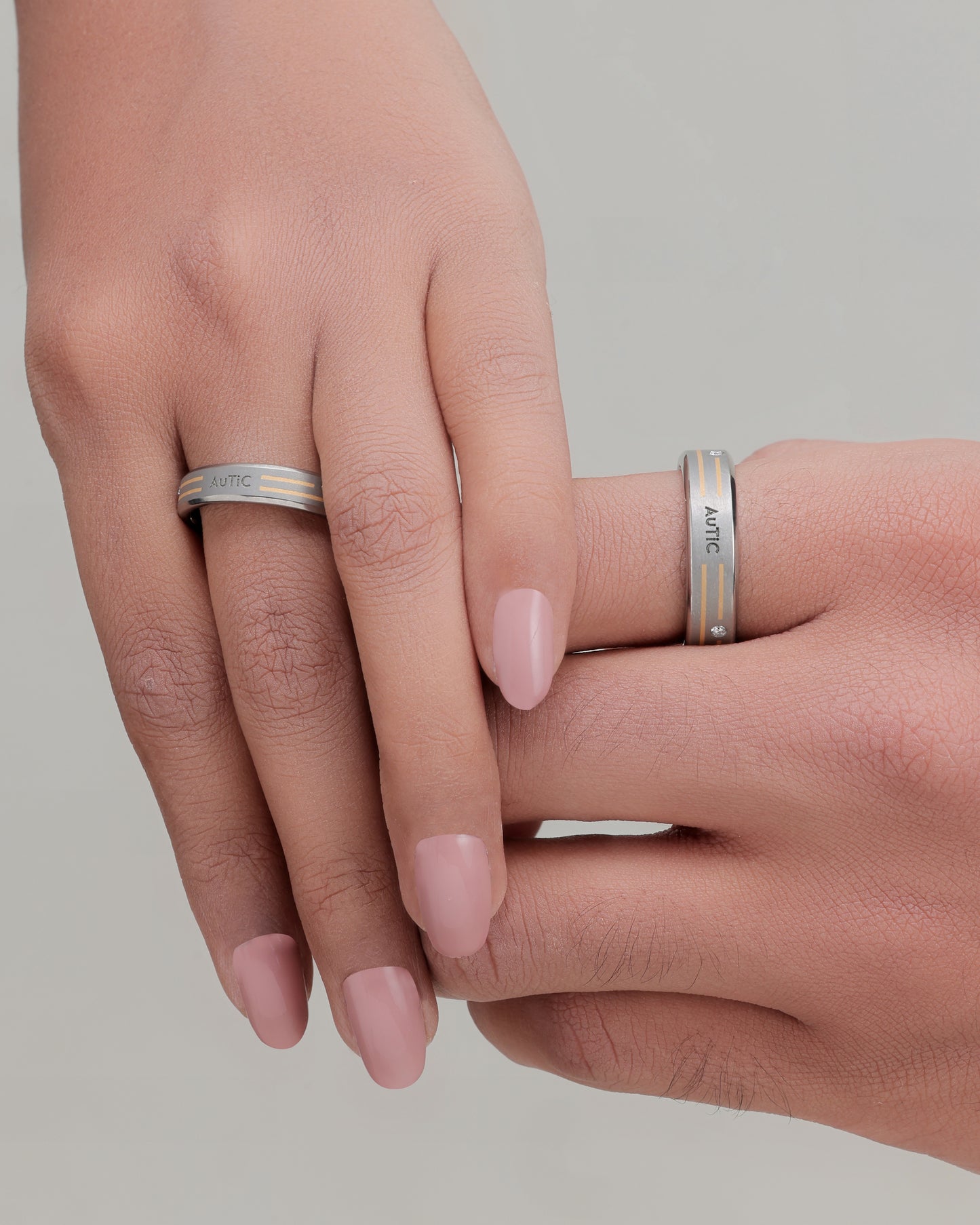 Eternity Promise -  Titanium Couple Bands