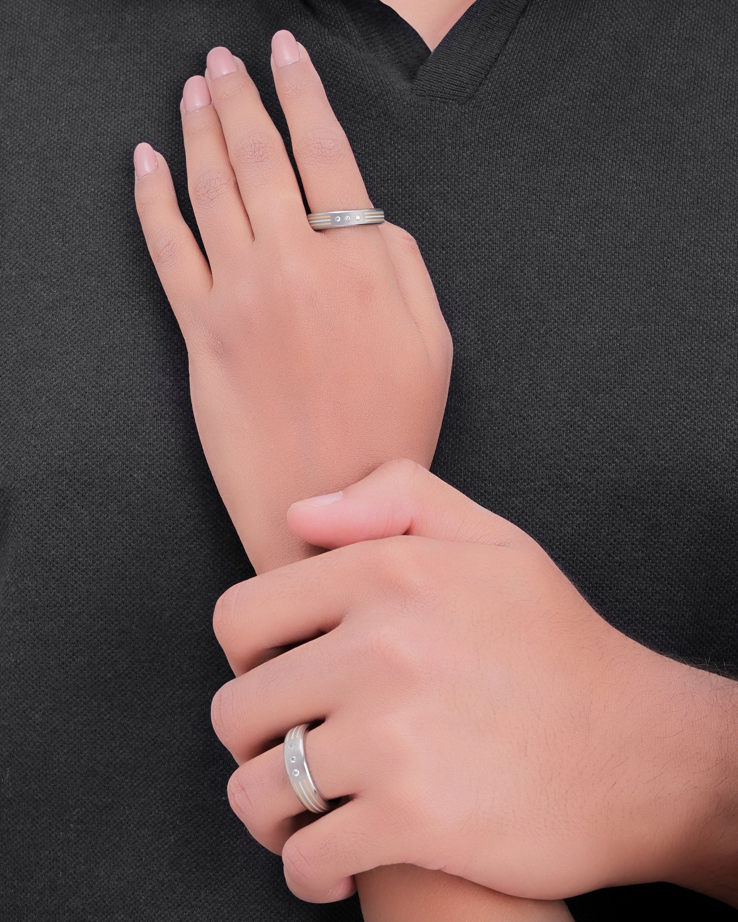 Eternity Eternal Sync -  Titanium Couple Bands