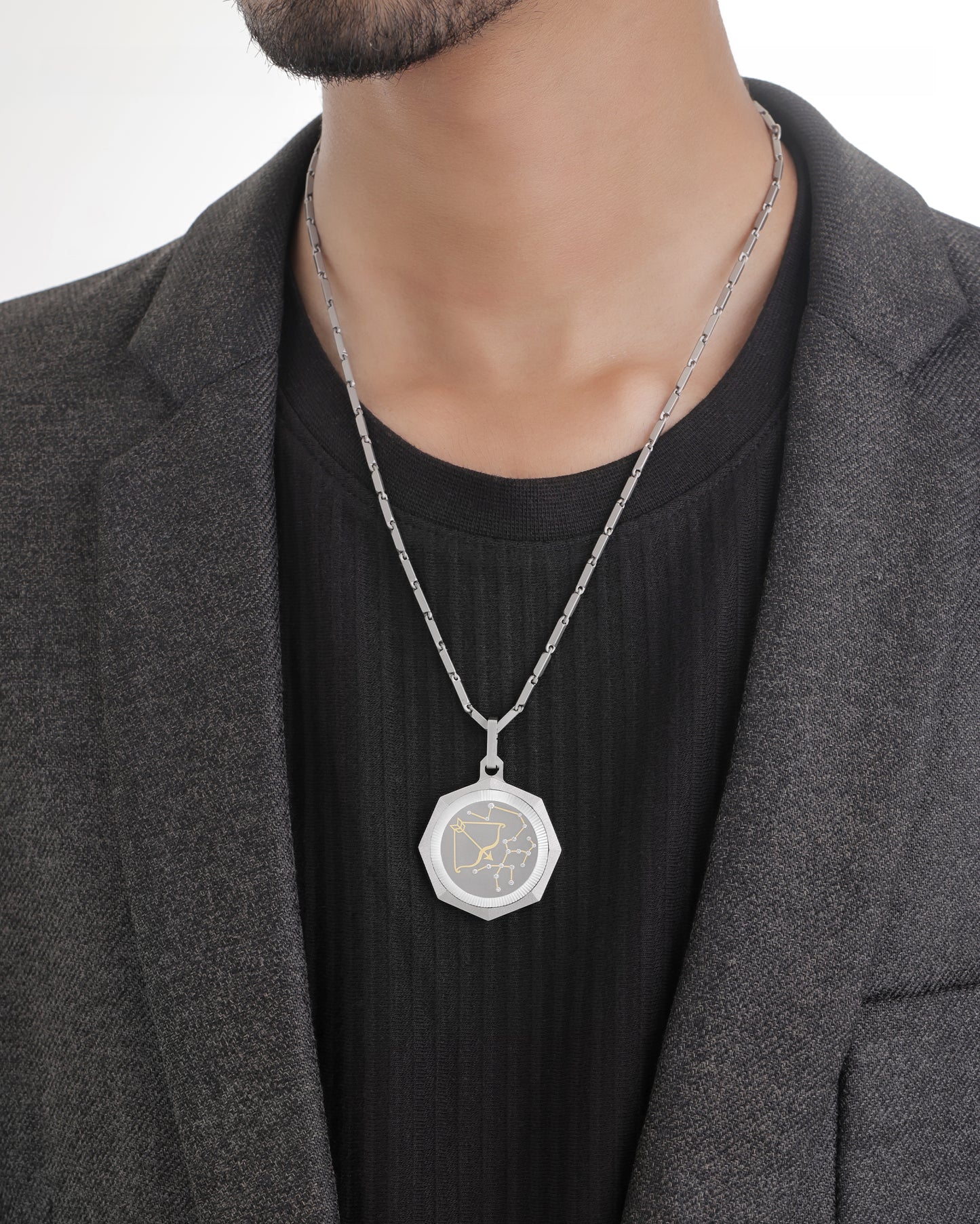 Sagittarius – Titanium Zodiac Pendant