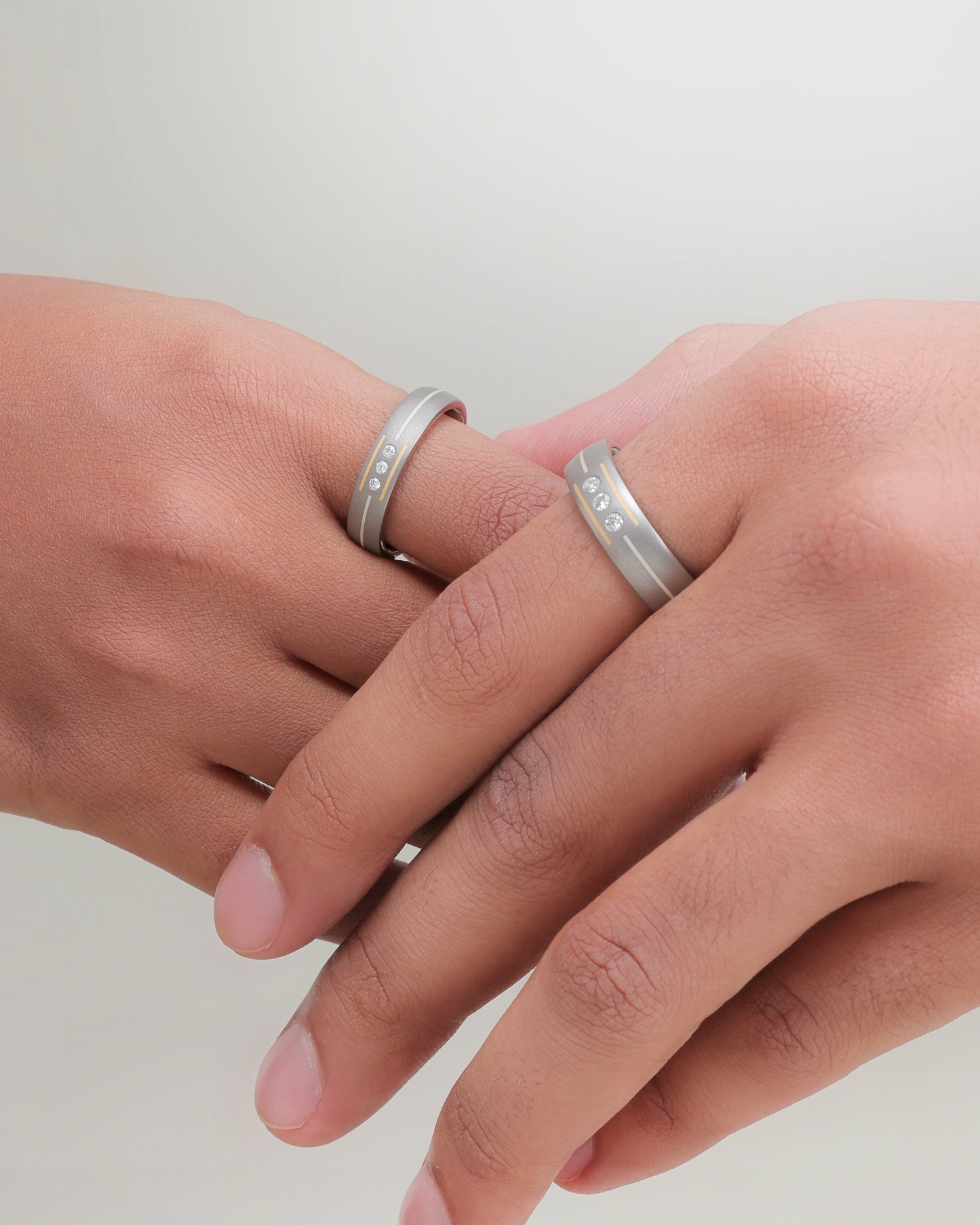Eternity Vows - Titanium  Couple Bands
