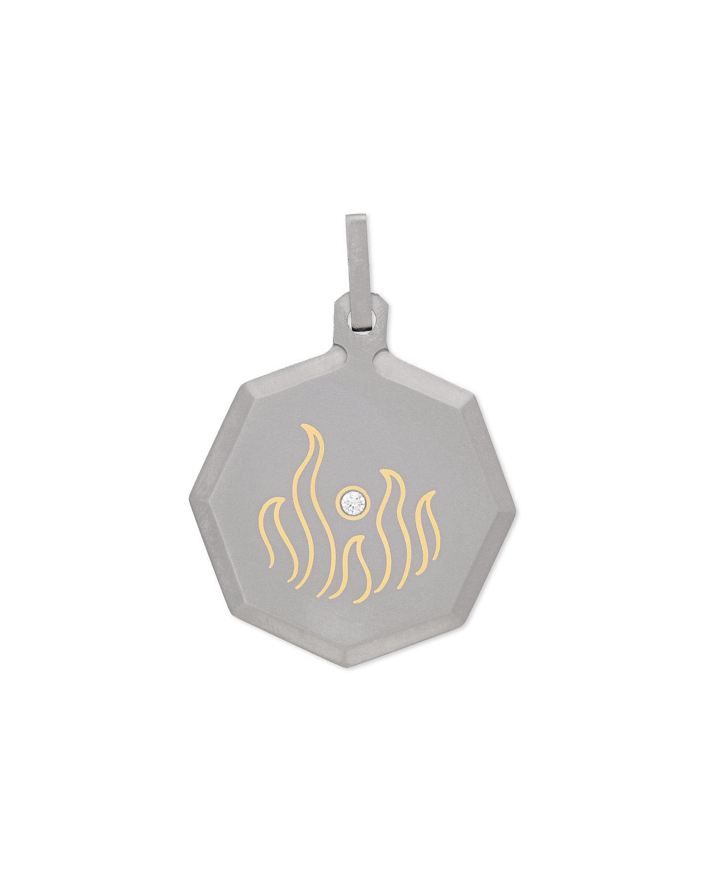 Aries – Titanium Zodiac Pendant