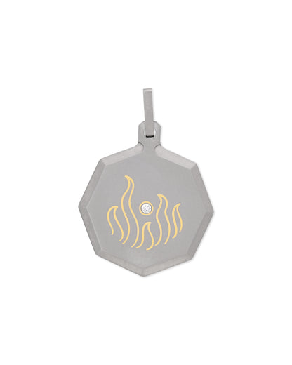 Aries – Titanium Zodiac Pendant