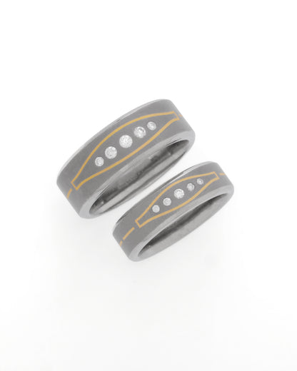 Eternity Soul Link -  Titanium Couple  Bands
