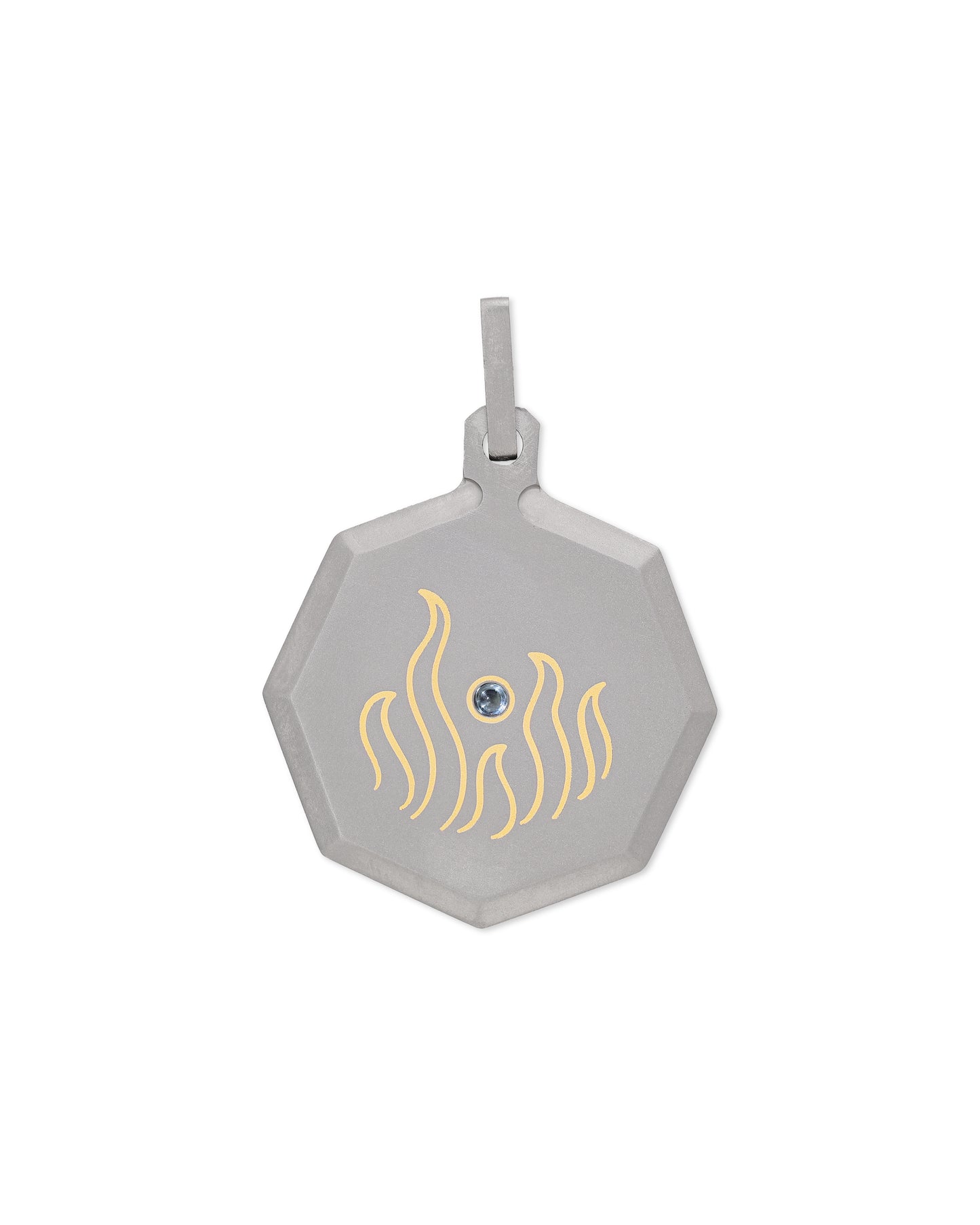 Aries – Titanium Zodiac Pendant