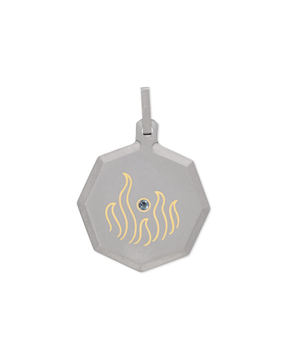 Aries – Titanium Zodiac Pendant