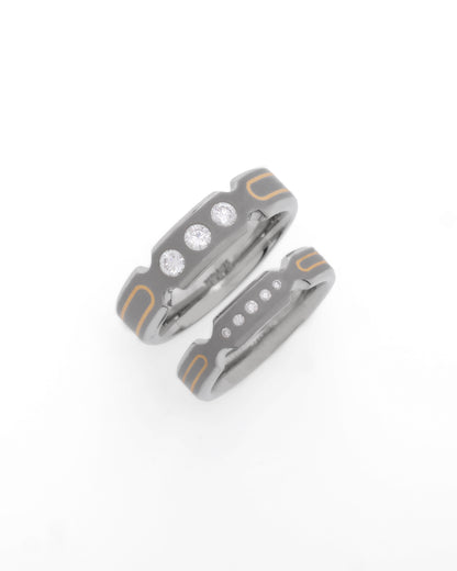 Eternity Unison -  Titanium Couple Bands