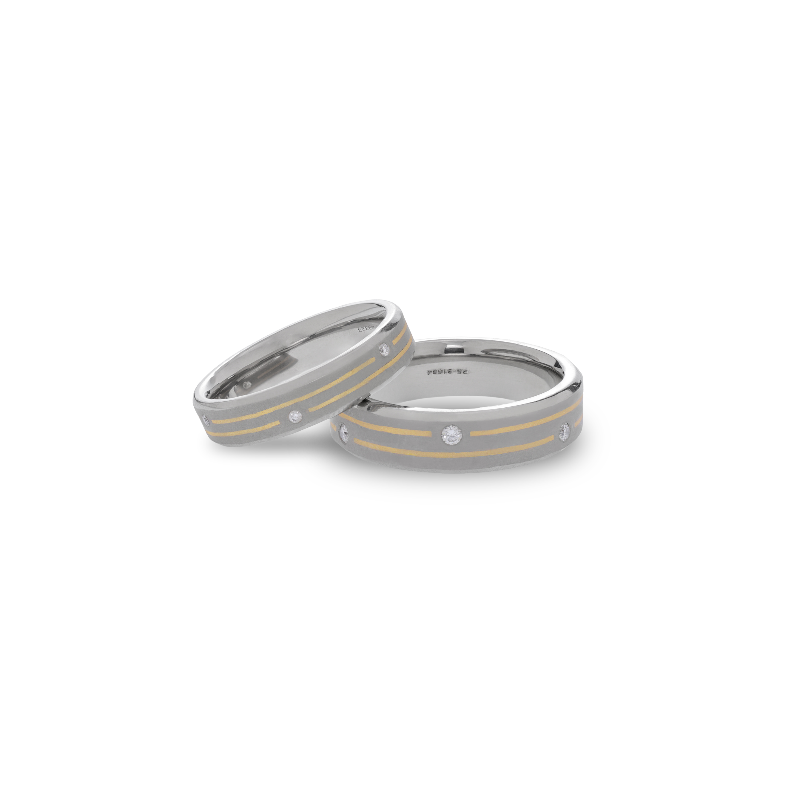Eternity Promise -  Titanium Couple Bands