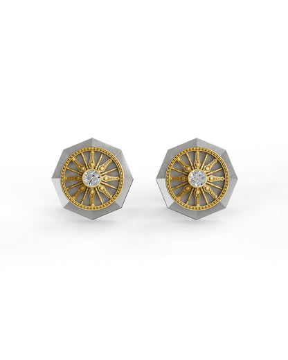 Dravida - Titanium Cufflinks