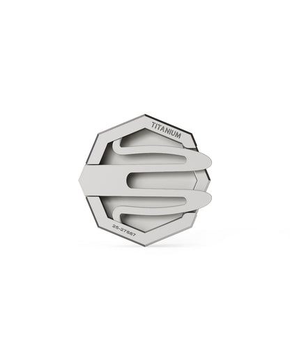 Aura - Titanium Button Cover