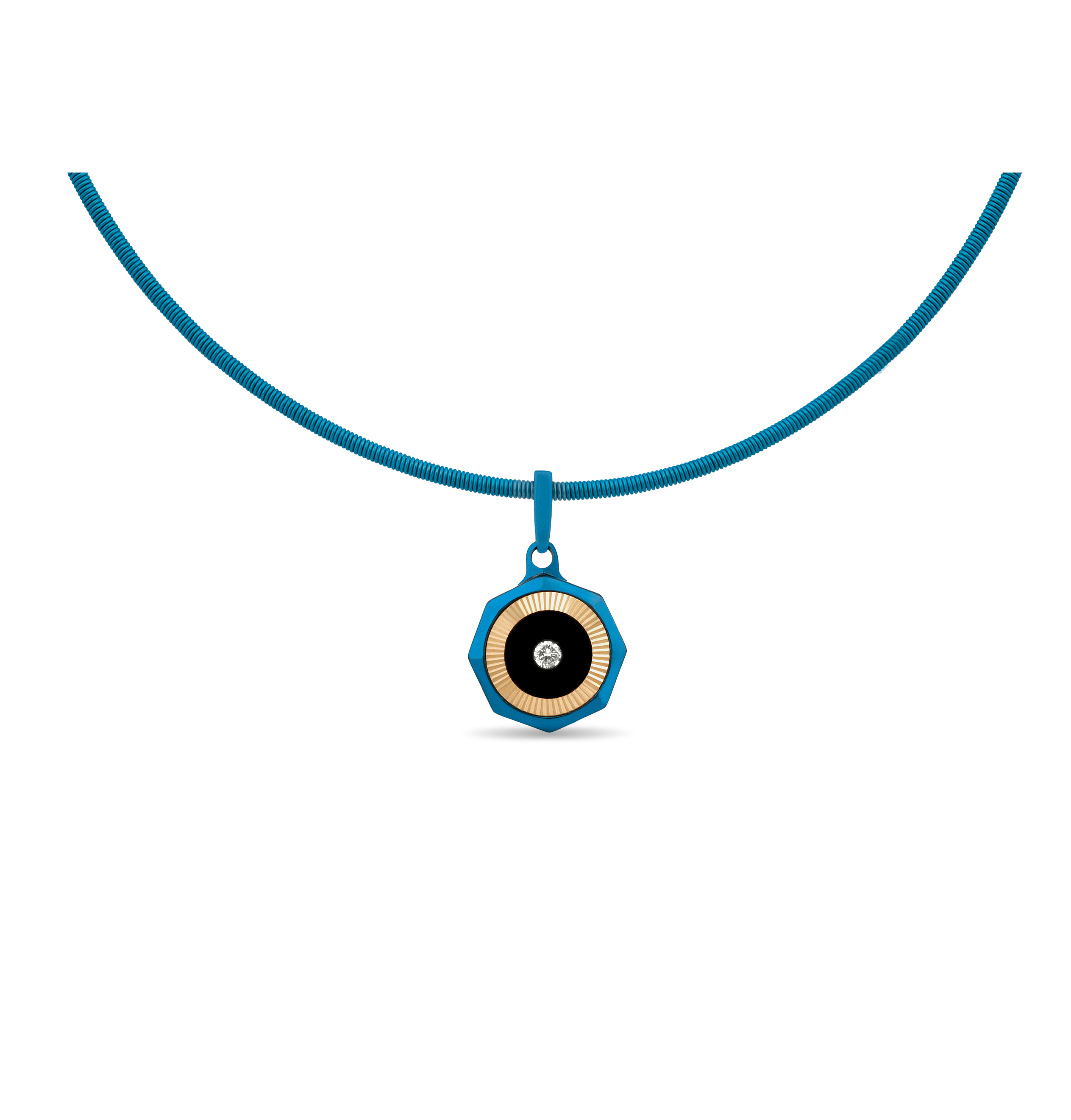 Vibes – Titanium Pendant in Cobalt Blue Color