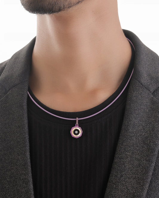 Vibes – Titanium Pendant in Mauve Color