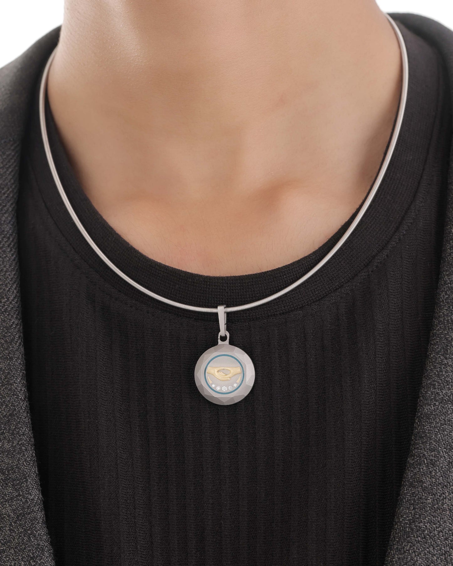 Dhyana – Mudra Titanium Pendant