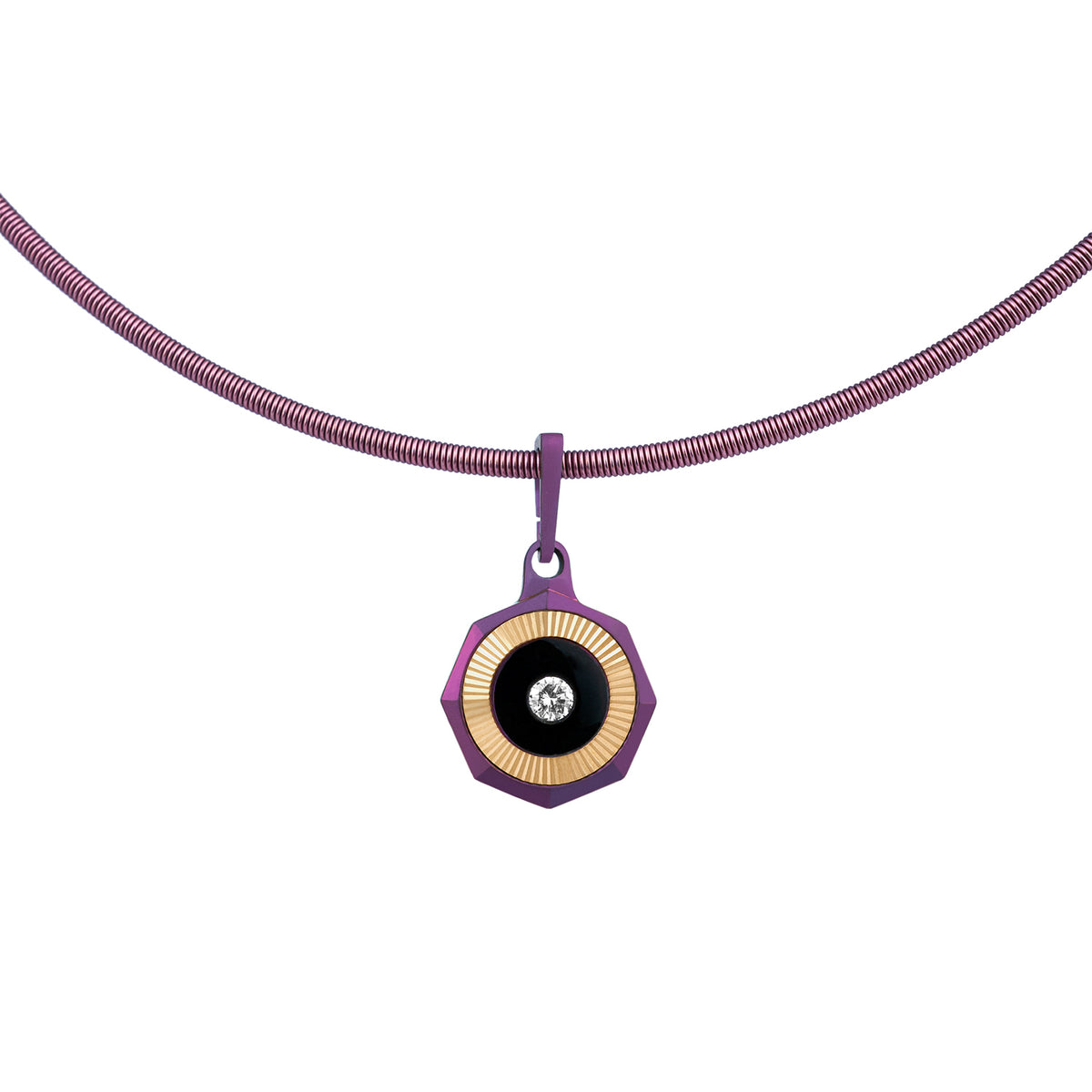 Vibes – Titanium Pendant in Mauve Color