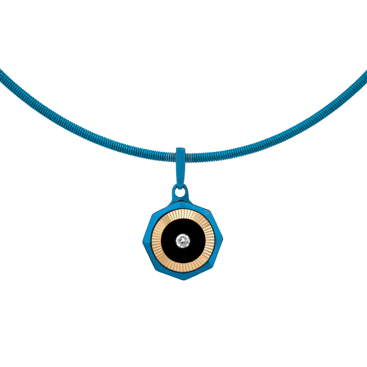 Vibes – Titanium Pendant in Cobalt Blue Color