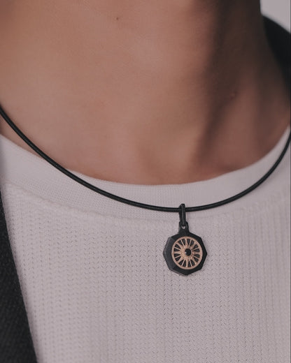 Dravida – Black Titanium Pendant