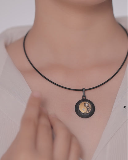 Duality – Black Titanium Pendant