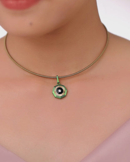 Vibes – Titanium Pendant in Teal Blue Color